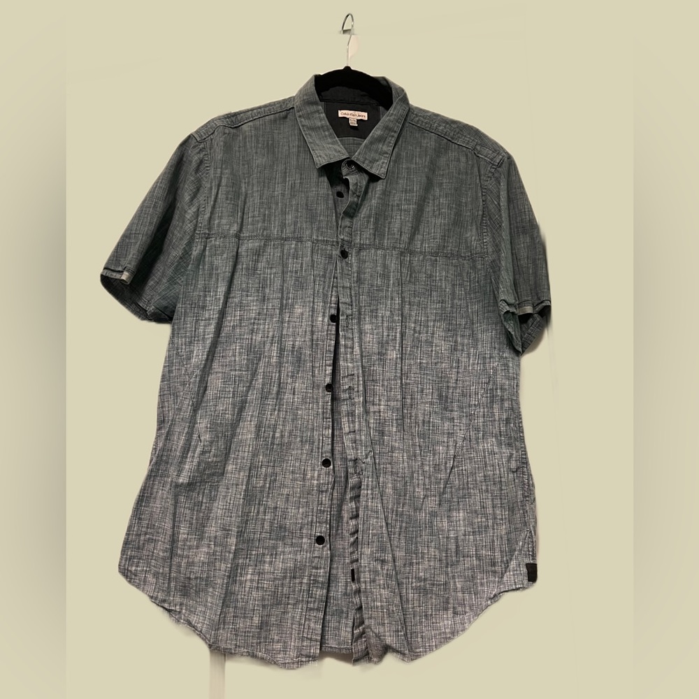 CALVIN KLEIN Men's Slim-Fit Short-Sleeve Shirt